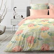 "Волшебная ночь" Комплект постельного белья " Hydrangea" евро, 50х70см, ранфорс