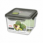 "BRILLIANT" Контейнер тритан 1,7л квад 16х16х11,1см цв.черный