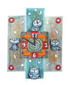 Часы настенные "Коты"