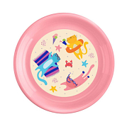 Тарелка "Котики" 18,5см цв.розовый