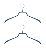 Вешалка "Офис" металл. с антискользящим покрытием, Набор 2шт. 41см, цв.темно-синий 207MHS