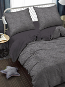"Amore Mio" Комплект постельного белья "Freeze" 1,5сп, цв.графитовый, 70х70см, макосатин