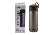 Термос-бутылка с ручкой 0,5л, цв.коричневый CK-IK500