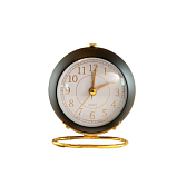 Часы-будильник "Loft lens" 10х9х7см, цв.черный