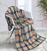 Плед "Маккензи" 130х150см, цв.бежевый, флис