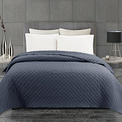 "Silvano" Покрывало "Жатка Элегант" 180х200см,цв.серо-синий