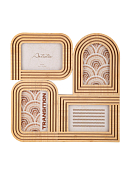 Фоторамка настенная "Lines" на 4 фото 10х15см, цв.бежевый