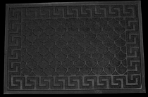 Коврик придверный флокированый "Афины" 40х60см, цв.черный