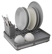 "Smart Solutions" Atle" Сушилка для посуды 36,3х30,2х16,8см, цв.серый