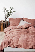 "Capriccio" Комплект постельного белья, евро, цв.персиковый, 70х70см, полисатин