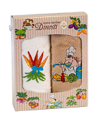 Набор кухонных полотенец "Любовь-морковь" 2шт, 33х60см