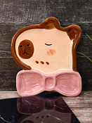 Тарелка "Capybara" 18,4х20,5х2,4см, цв.коричневый