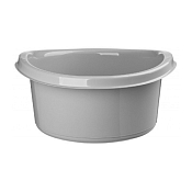 Таз круглый "Etna" 15л, 41х41х20см, цв.серый