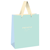 Пакет бумажный "Monochrome. Azure" 11х14х6,5см