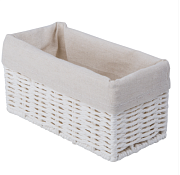 Корзина плетеная "Paper" 20х10х10см, цв.белый