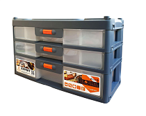 "Blocker" Органайзер со съем.разделителями "Expert" 3 секции, 31х15х19,5см, цв.серый