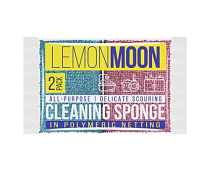 "Lemon Moon" Набор губок для посуды с металлизированной нитью 2шт. 12х8х3см