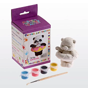 Фигурка для раскрашивания "Панда с пончиком" 11х8х7см