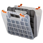 "Blocker" Органайзер для метизов двухсторонний "Expert 13" 32х29,5х6,4см, цв.серый