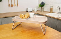 Столик в постель 57х33х22см, цв.кофейный