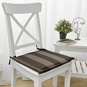 "Рогожка" Подушка на стул 40х40см цв.зебра-капучино