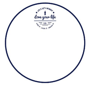 "Love your life" White Тарелка 21см