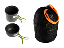 Набор туристической посуды: 2 кастрюли, 0,8л, 0,5л