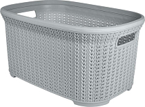 Корзина для хранения "Melange" 35л, 53х35,6х25,5см, цв.серый шторм