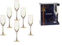 "Celeste" Golden Chameleon" Набор бокалов для шампанского 6шт 160мл