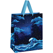 Пакет бумажный "Moon sky" 33х42х12см