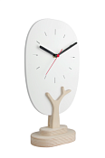 Часы настольные "Nature" 7х30х17см, цв.белый