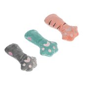 Игрушка для кошек "Лапка" с мятой 13,5х6,5см, цв.микс