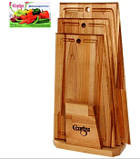 Набор разделочных досок "Парус" 3шт. 38х22х1,8см; 34х20х1,8см; 30х18х1,8см, дерево