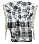 Плед "Бостон" 130х170см, цв.черный, флис