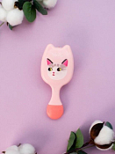 Расческа "Hello cat" 15х6,5х3,5см, цв.розовый
