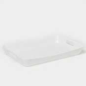 Поднос "Rondo" 42х28х5см, цв.снежно-белый