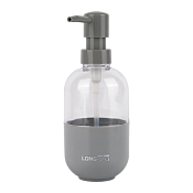 "LONGSTAR" Дозатор для мыла 17,9х8,3см, цв.серый