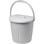 Ведро пристенное с крышкой, 11л, 27х29,5см
