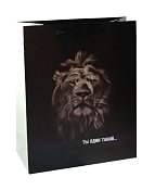 Пакет бумажный "Лев" 32х26х12см