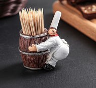 Подставка под зубочистки "Повар" 6,5см