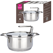 "TalleR" Инесс" Кастрюля со стеклянной крышкой 1,5л