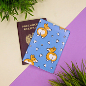 Обложка для паспорта "Сorgi love" 10х13,5см