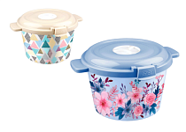 Емкость для СВЧ 2.1л декорированная