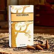 "Eco Green" Конусные благовония "Зеленый чай" 20шт