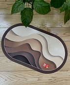 "ZALEL" Коврик для ванной "Quicksand" 45х75см/50х80см