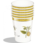 "Дыхание прованса" Набор бум.стаканов "Лимон" 6шт 250мл