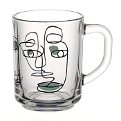 "PSB" FACES" Кружка 250мл, цв.зеленый