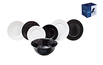 Столовый набор "Trianon" 19пр., цв.черно-белый