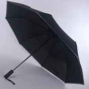 "ArtRain" Зонт мужской, 3 слож., автомат, цв.черный