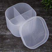 Органайзер для мелочей 12,2х12,2х10,3см, цв.прозрачный